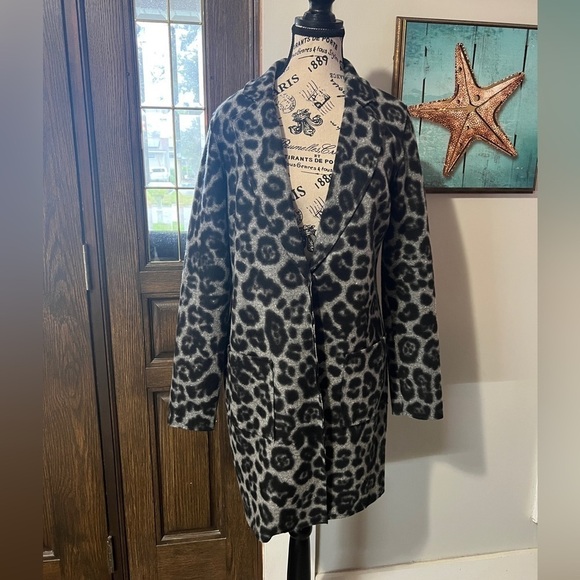 TRIBAL Animal Print Long Blazer/Coat - Picture 1 of 6